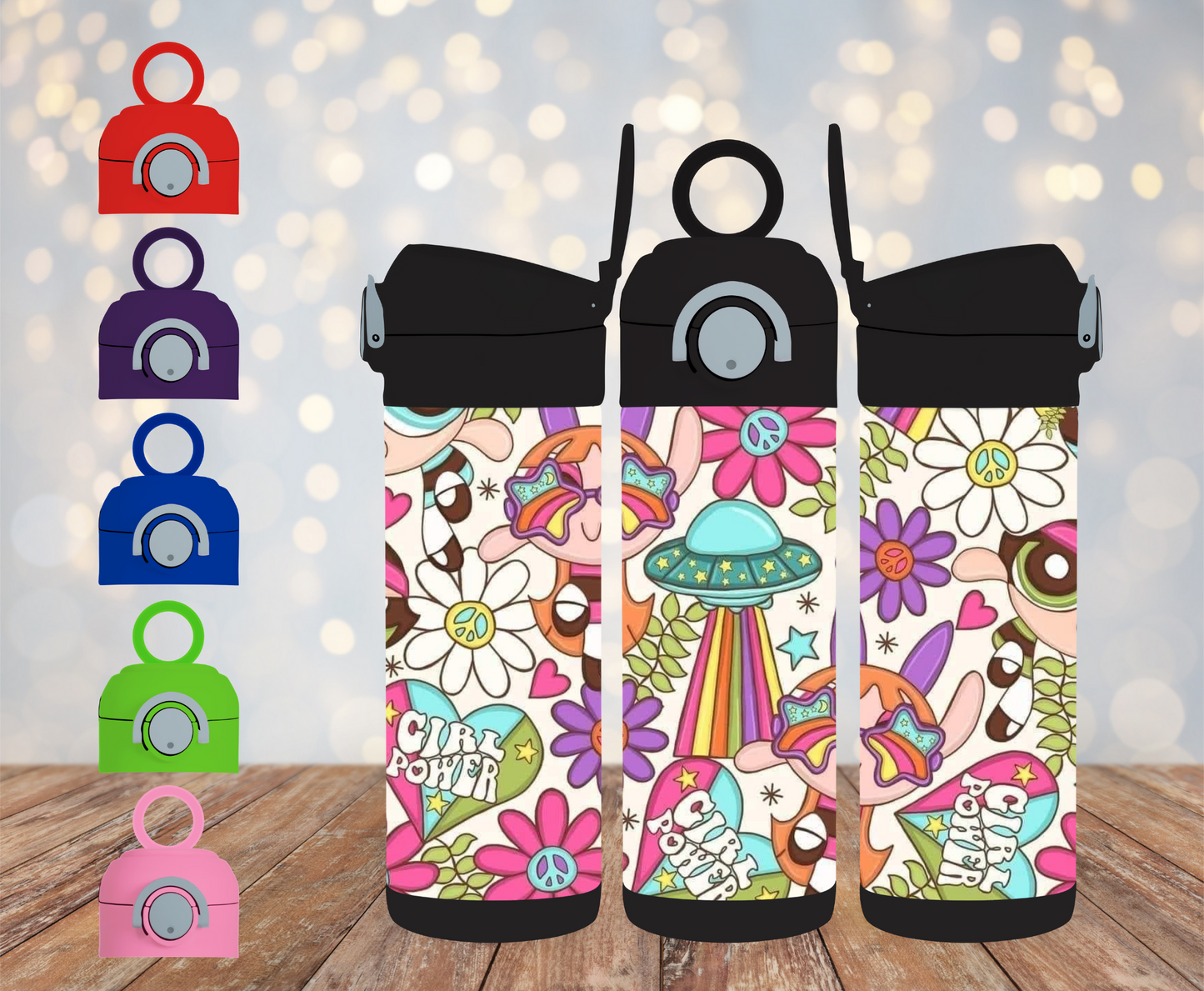 12oz boho powepuff tumbler