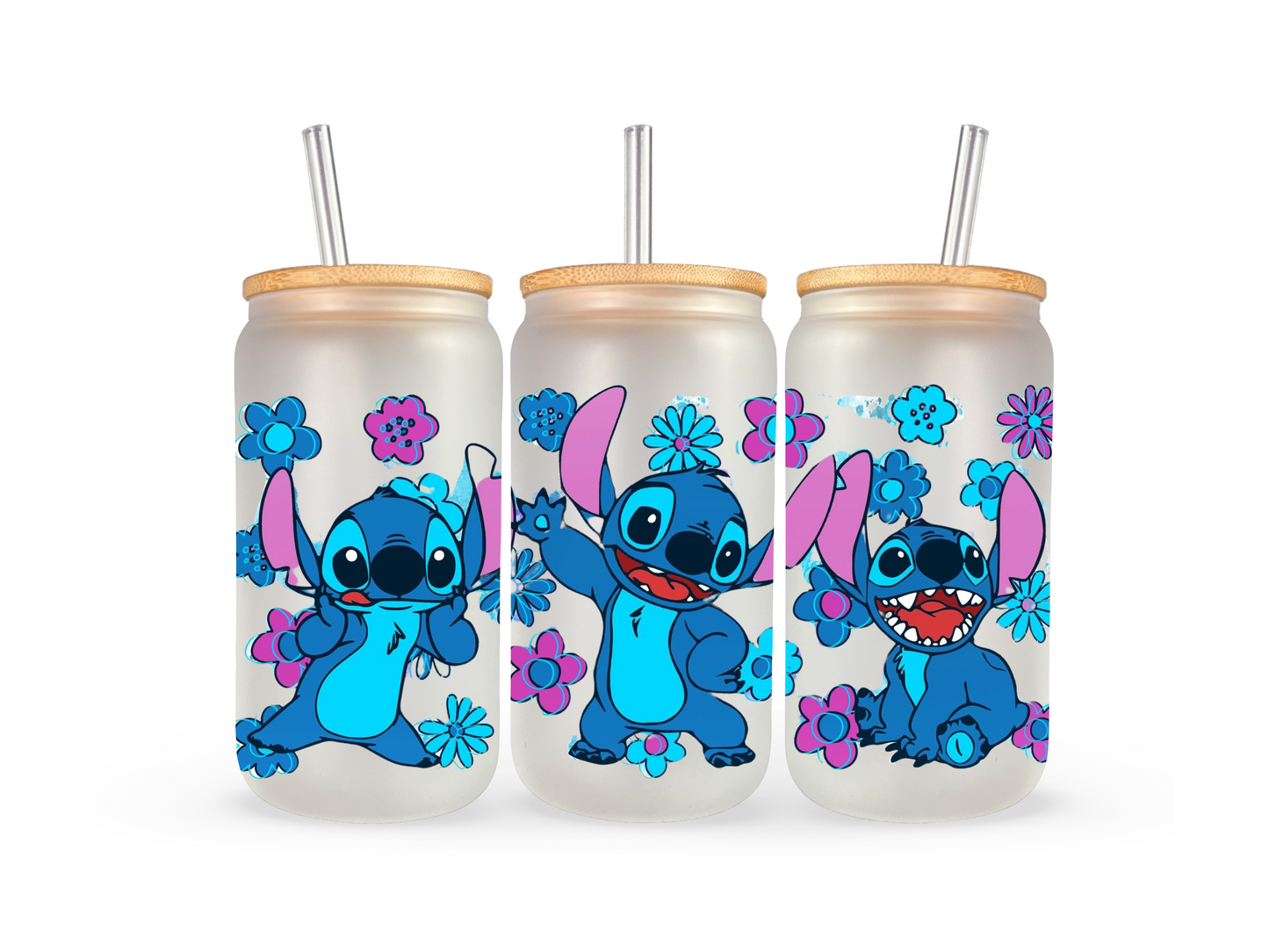 16oz stitch Libby glass