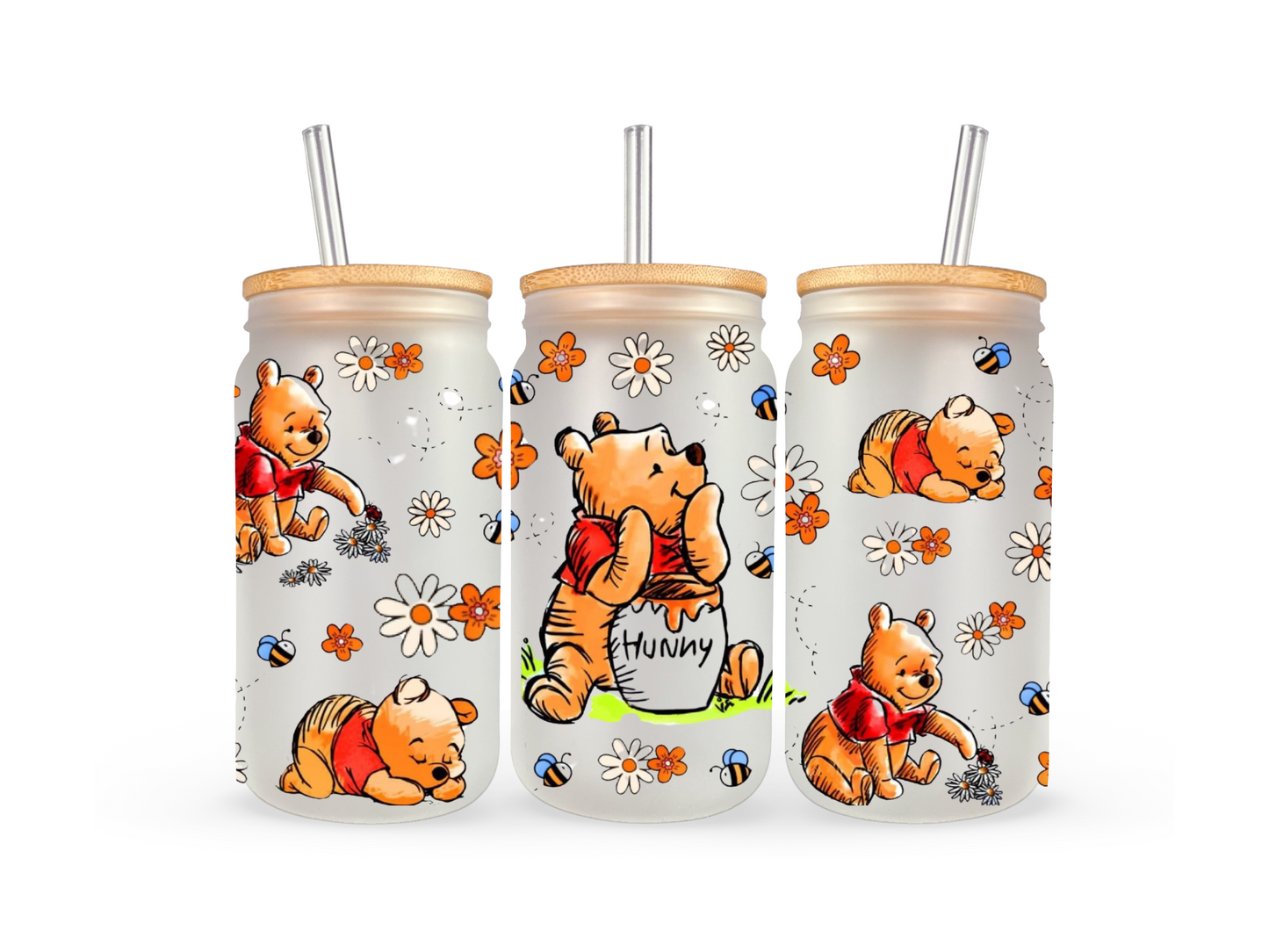 16 oz Pooh bear Libby