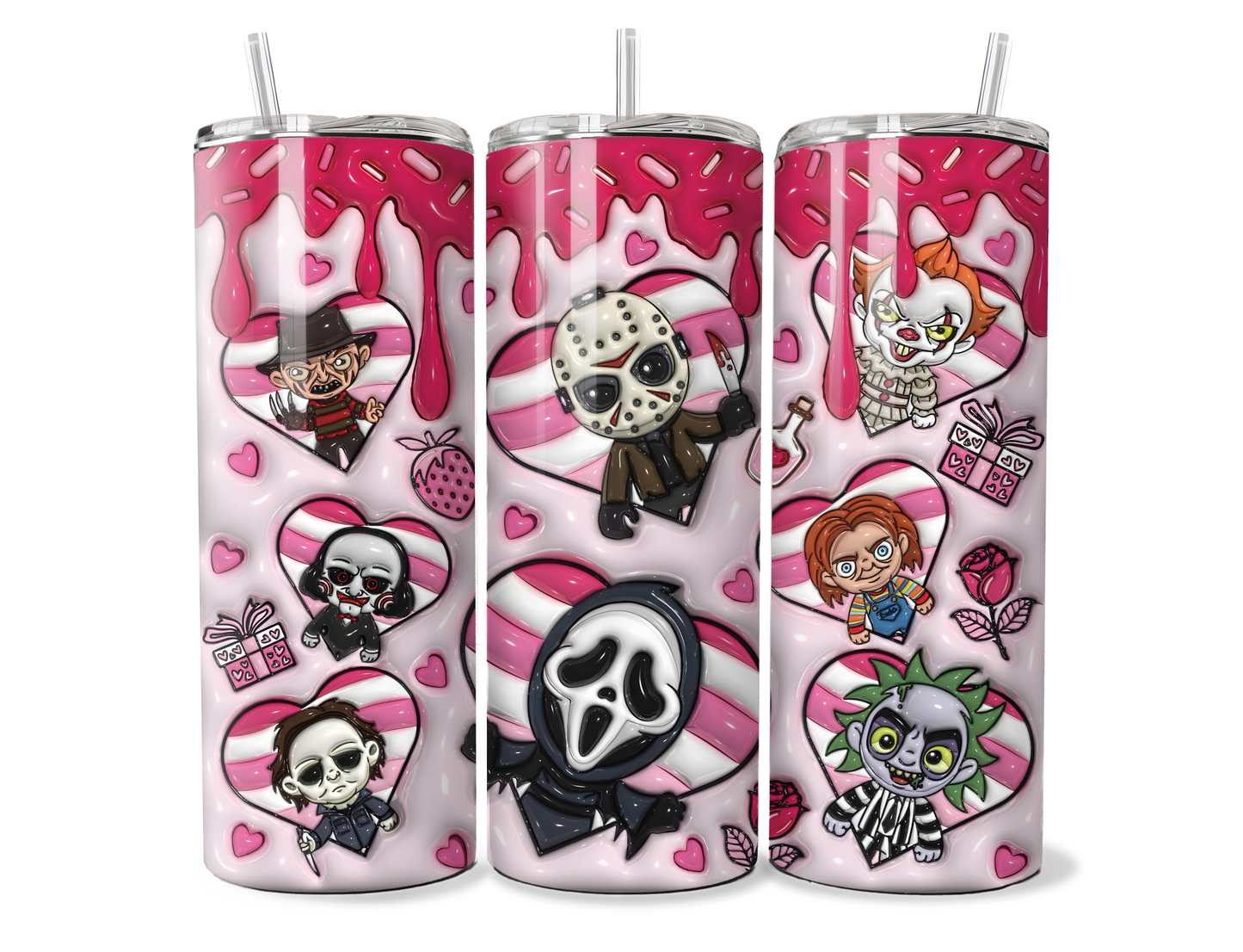 20oz spooky valentine tumbler