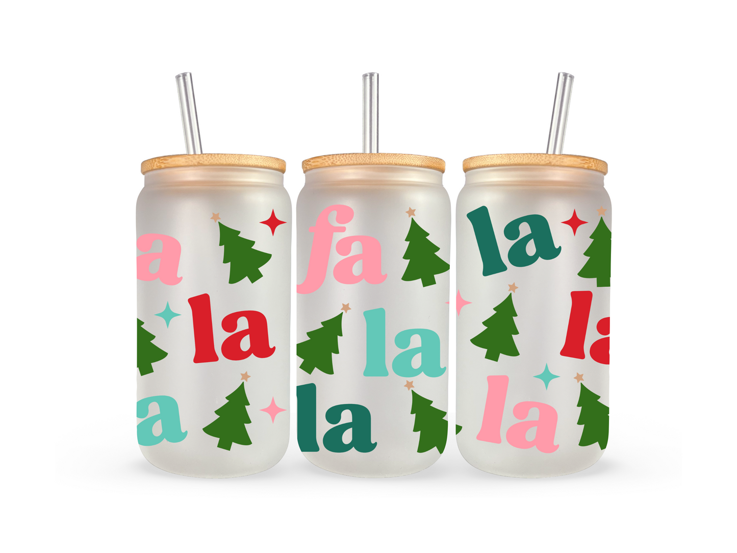 16oz frosted glass can falala