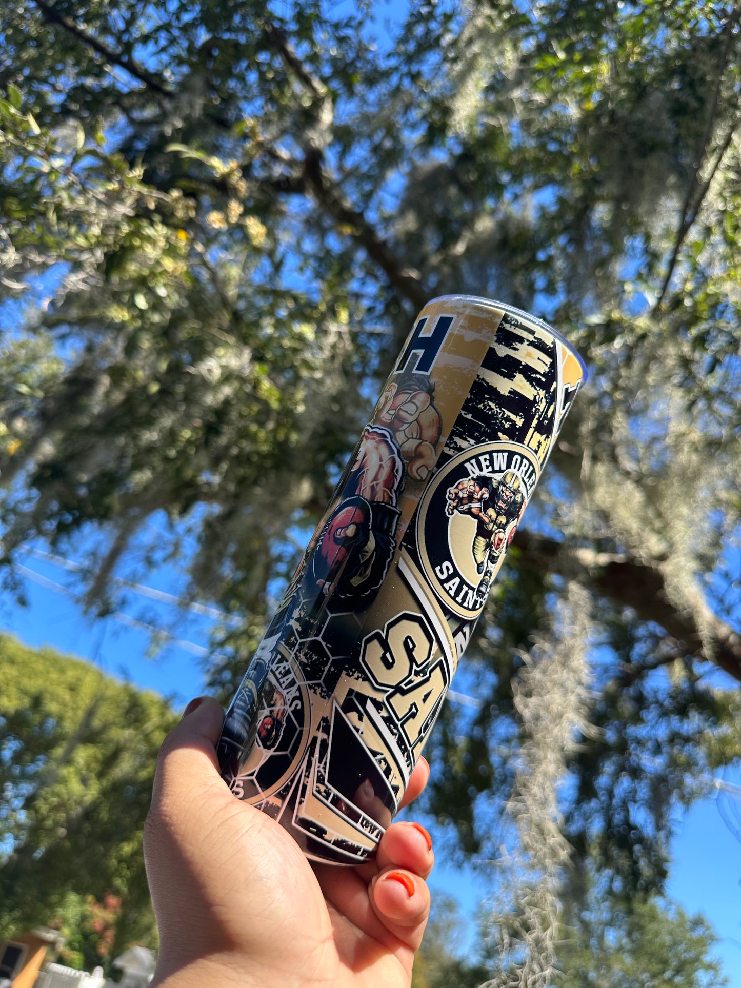 20oz New Orleans saints tumbler