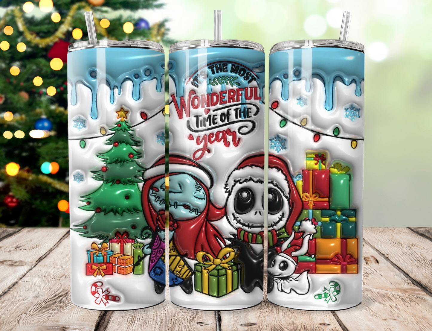 20oz nightmare before Christmas tumbler