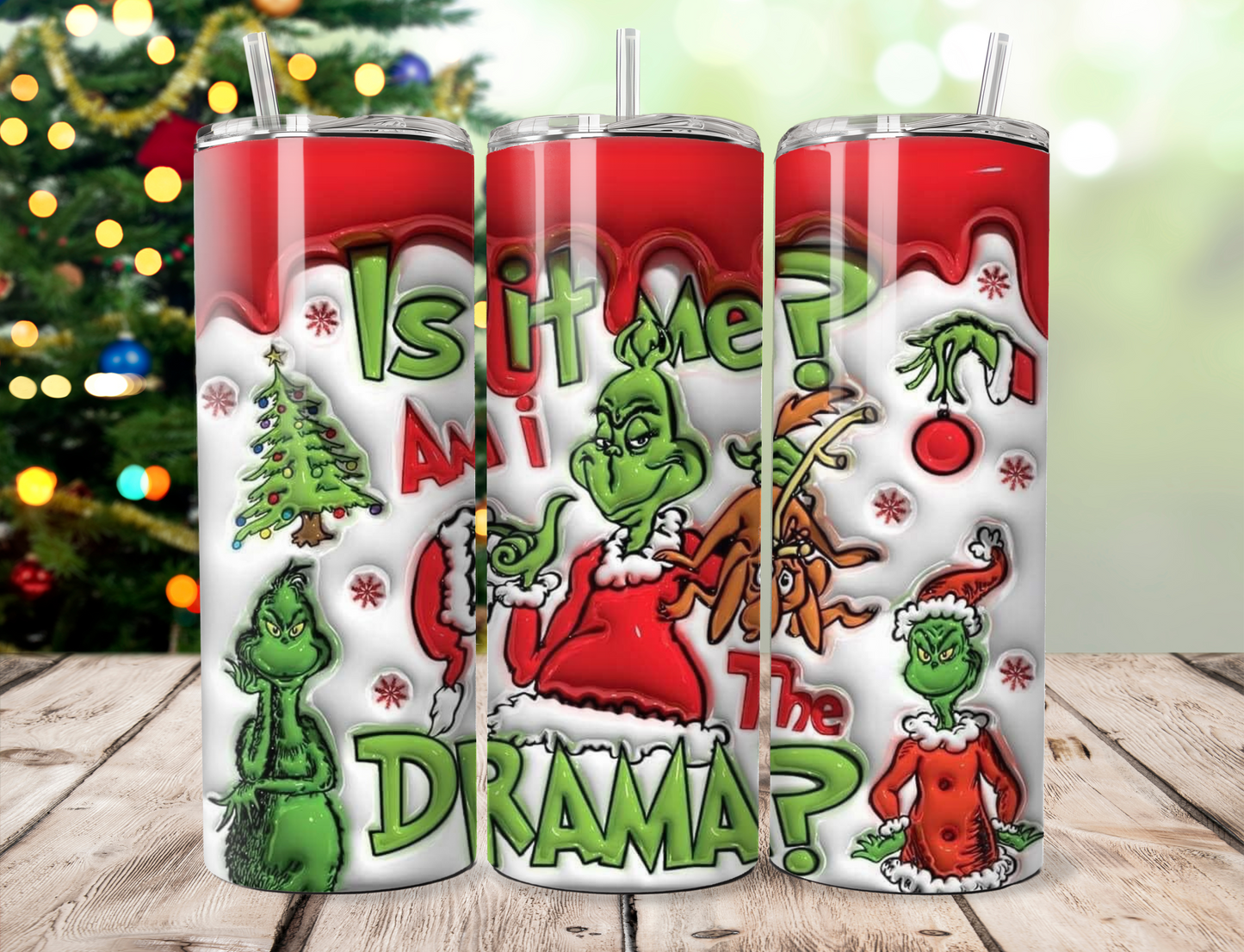 20oz Grinch tumbler