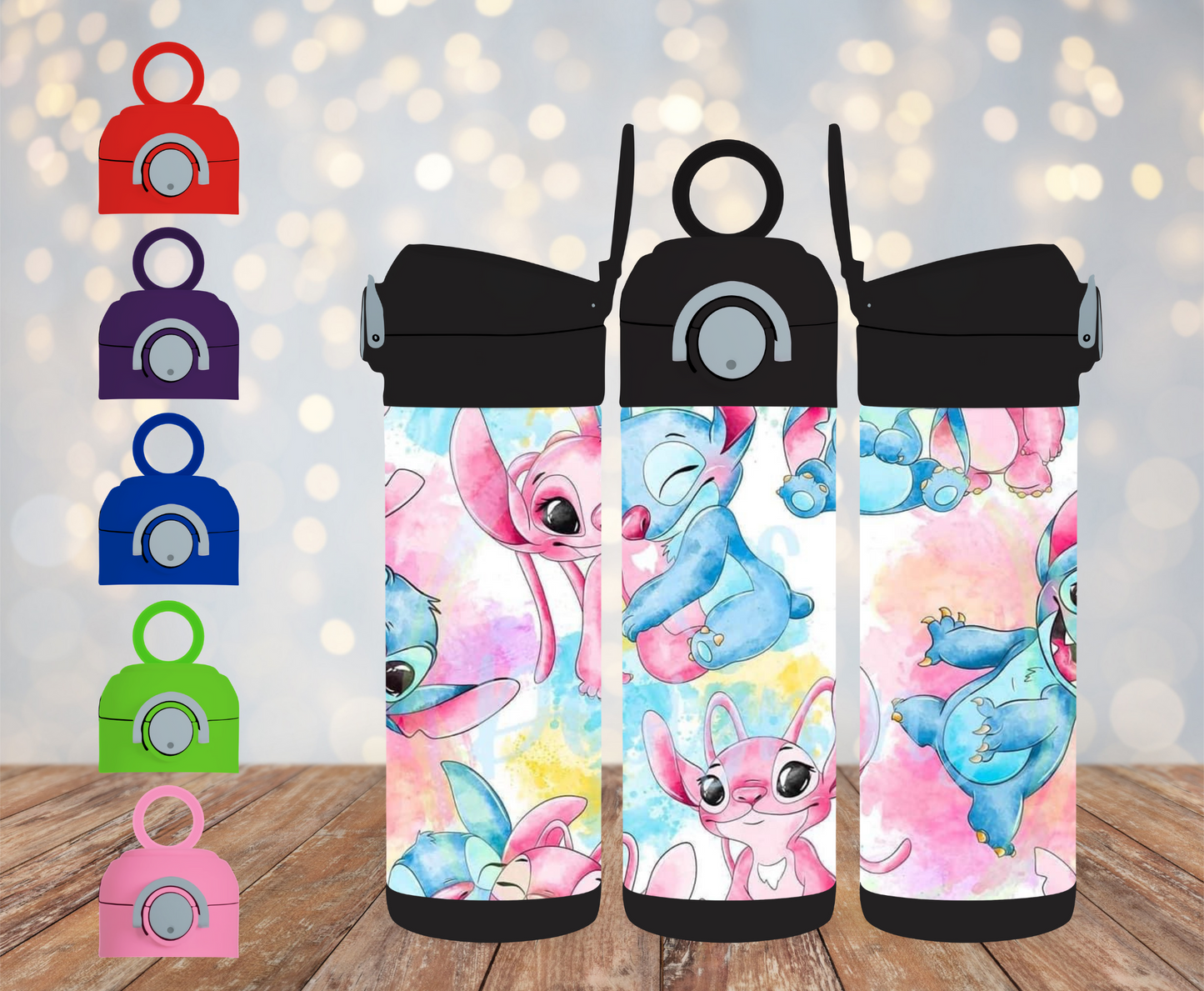 12oz Stitch and Angel tumbler