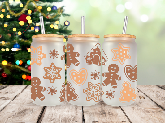 16oz gingerbread glass can