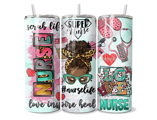 20oz #nurselife tumbler