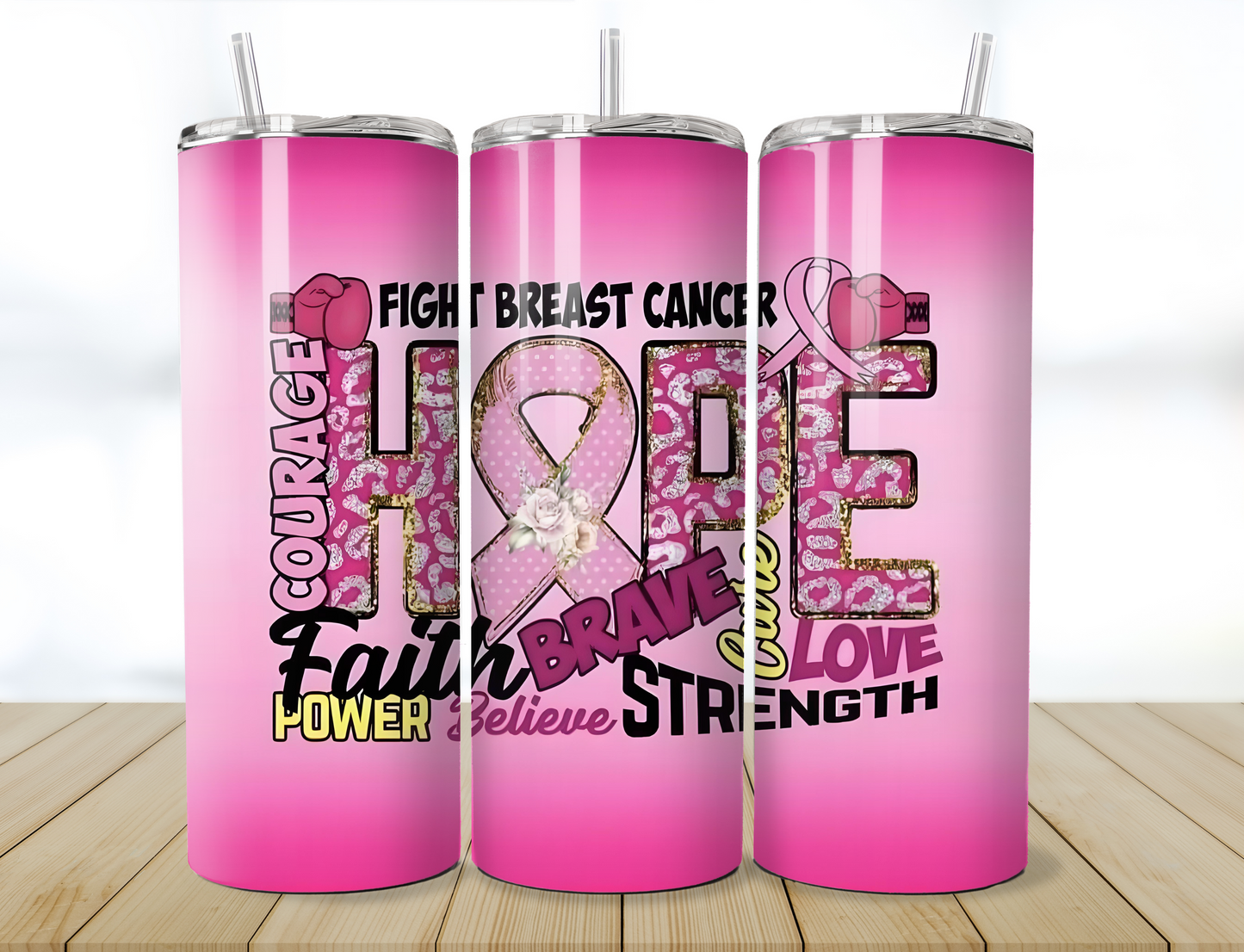 20oz hope breast cancer awareness tumbler