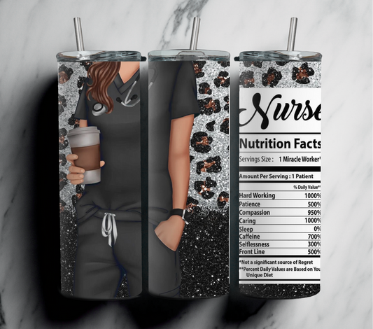 20oz nurse facts tumbler